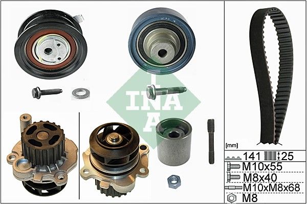 INA Timing Belt Kit & Water Pump 530036131 - image 2
