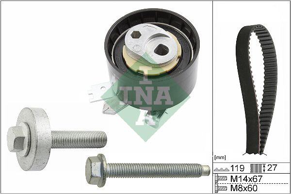INA Timing Belt Kit 530060710 - image 2