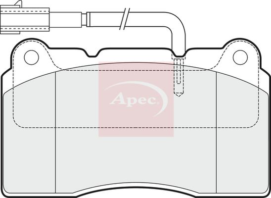 Apec Brake Pads Set PAD1536 - image 2