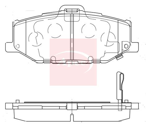 Apec Brake Pads Set PAD2374 - image 2