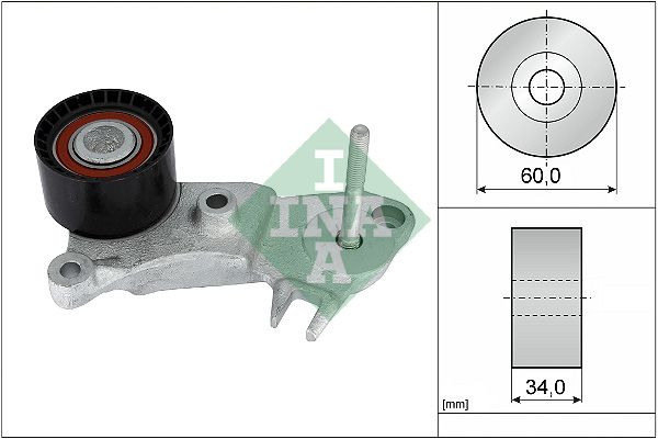 INA Timing Belt Deflection Guide Pulley 532099910 - image 2