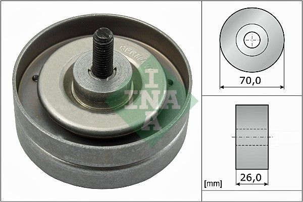 INA Drive Belt Deflection Guide Pulley 532078910 - image 2
