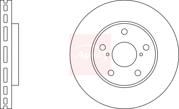 Apec Brake Disc DSK364 - image 2