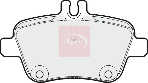 Apec Brake Pads Set PAD1851 - image 2