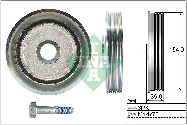 INA Crankshaft Pulley (tvd) 544011220 - image 2