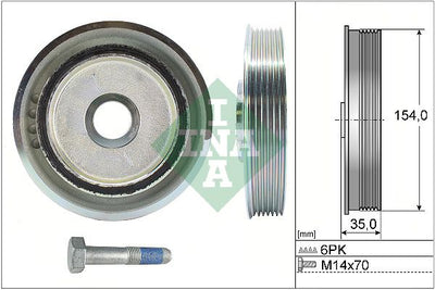 INA Crankshaft Pulley (tvd) 544011220