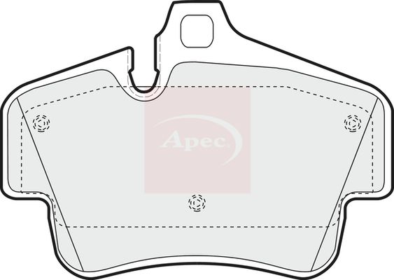 Apec Brake Pads Set PAD1628 - image 2