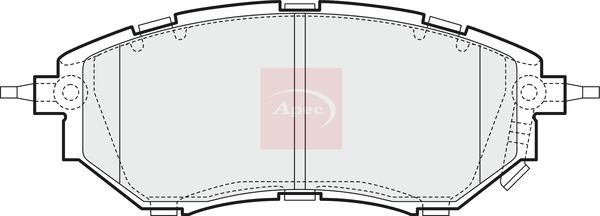 Apec Brake Pads Set PAD1455 - image 2