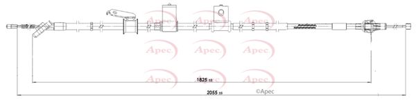 Apec Handbrake Cable CAB1784 - image 2