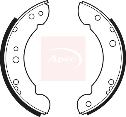 Apec Brake Shoes Set SHU138 - image 2
