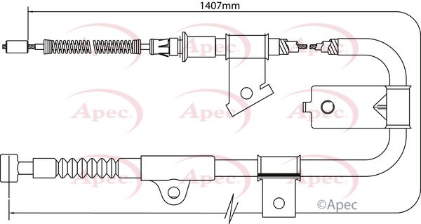 Apec Handbrake Cable CAB1309 - image 2