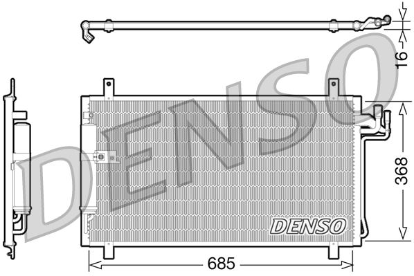 Denso Ac Condenser DCN46014 - image 2
