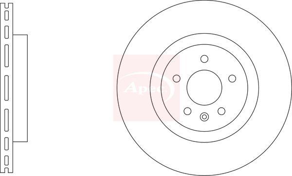 Apec Brake Disc DSK3632 - image 2