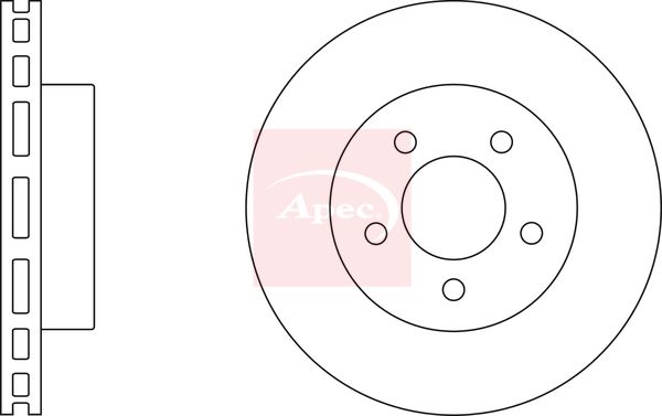 Apec Brake Disc DSK2445 - image 2