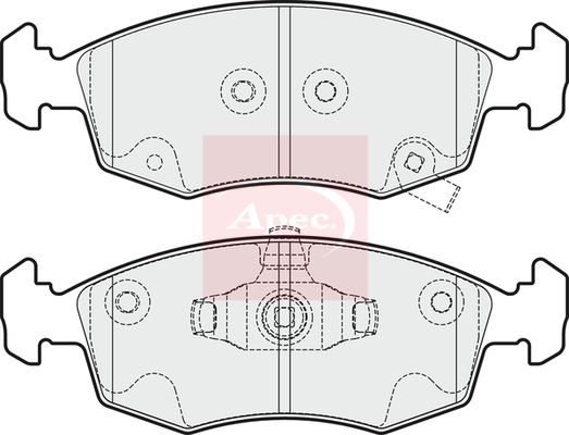 Apec Brake Pads Set PAD1871 - image 2