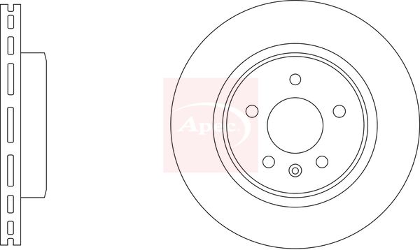Apec Brake Disc DSK3414 - image 2