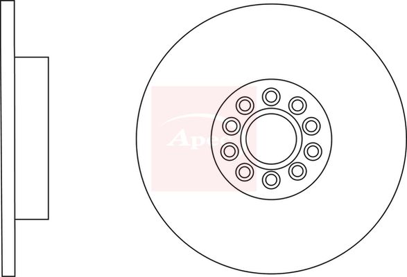 Apec Brake Disc DSK2953 - image 2