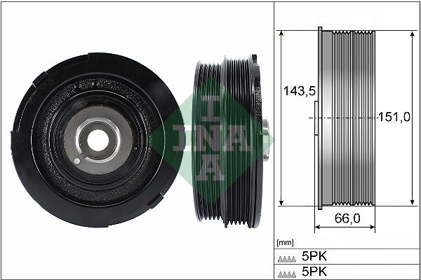 INA Crankshaft Pulley (tvd) 544006910 - image 2