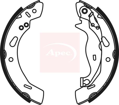 Apec Brake Shoes Set SHU799 - image 2