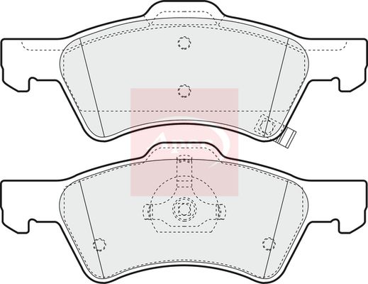 Apec Brake Pads Set PAD1222 - image 2