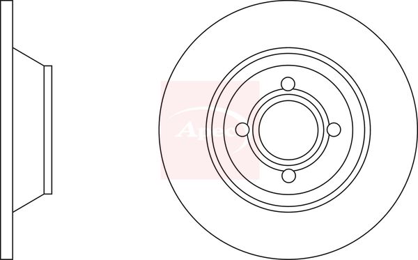 Apec Brake Disc DSK630 - image 2