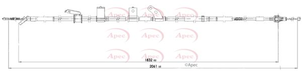 Apec Handbrake Cable CAB1785 - image 2
