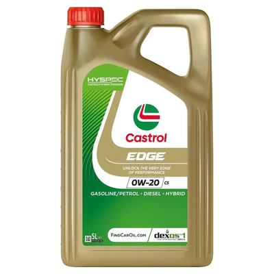 Castrol EDGE 0W 20 C5 Fully Synthetic Engine Oil 5L 15F6EB