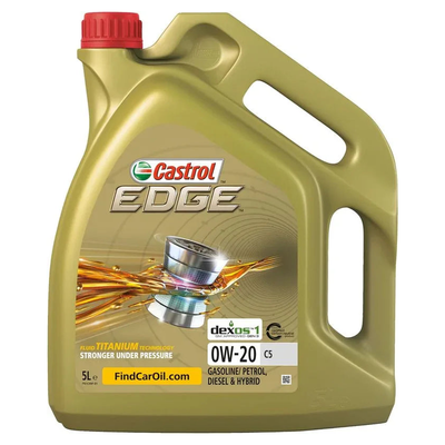 Castrol EDGE 0W 20 C5 Fully Synthetic Engine Oil 5L 15CC96