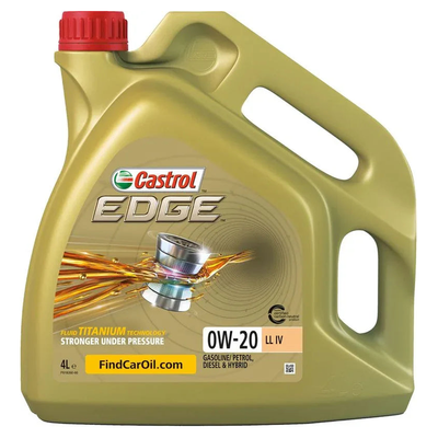 Castrol EDGE 0W-20 LL Fully Synthetic Engine Oil 4L
