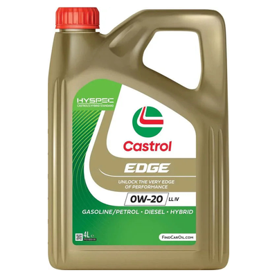 Castrol EDGE 0W-20 LL IV Fully Synthetic Engine Oil 4L