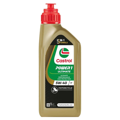 Castrol POWER1 ULTIMATE 4T 5W-40 Fully Synthetic Engine Oil 1L