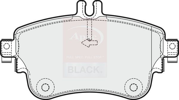 Apec Brake Pads Set PAD1882B - image 2