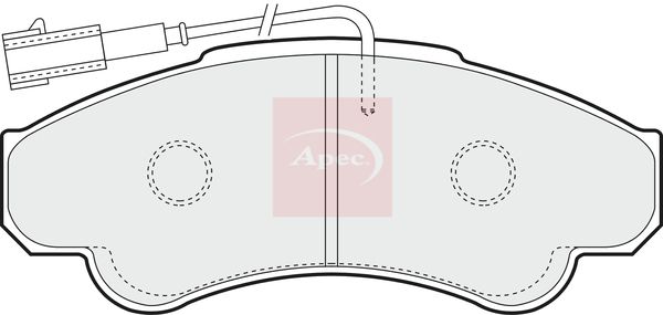 Apec Brake Pads Set PAD1251 - image 2