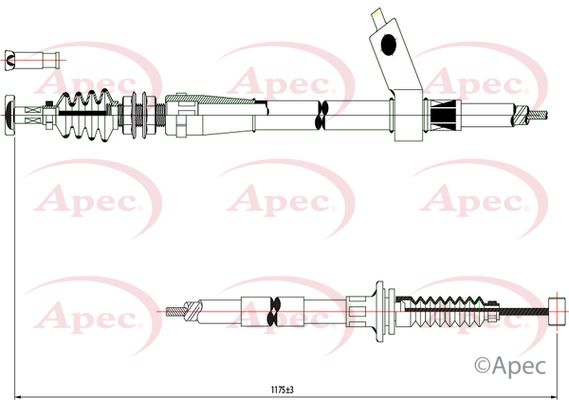 Apec Handbrake Cable CAB1560 - image 2