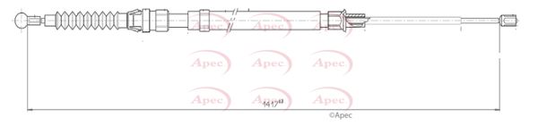 Apec Handbrake Cable CAB1594 - image 2