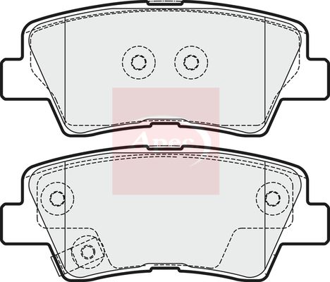 Apec Brake Pads Set PAD1754 - image 2