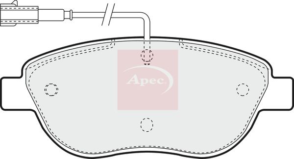 Apec Brake Pads Set PAD1293 - image 2