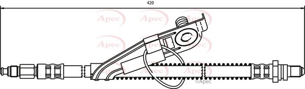 Apec Brake Hose HOS3292 - image 2