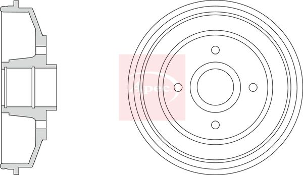 Apec Brake Drum DRM9978 - image 2