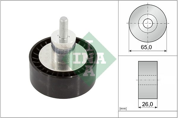 INA Drive Belt Deflection Guide Pulley 532090810 - image 2