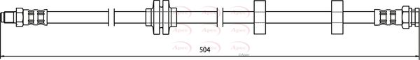 Apec Brake Hose HOS3657 - image 2