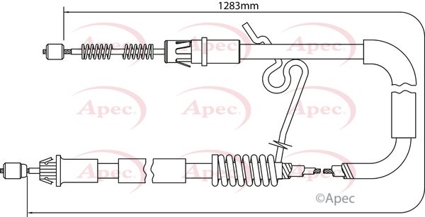 Apec Handbrake Cable CAB1204 - image 2