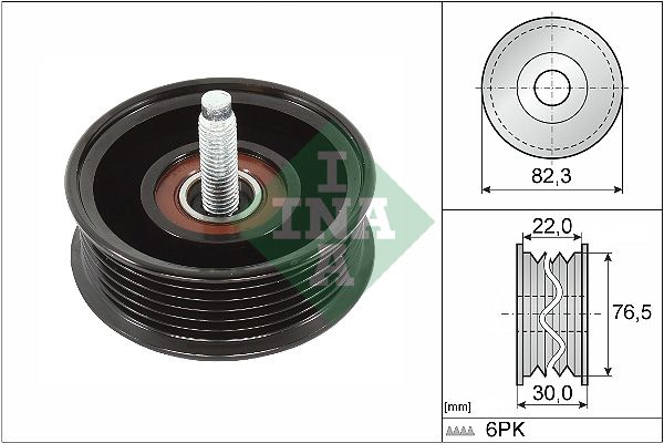 INA Drive Belt Deflection Guide Pulley 532092210 - image 2
