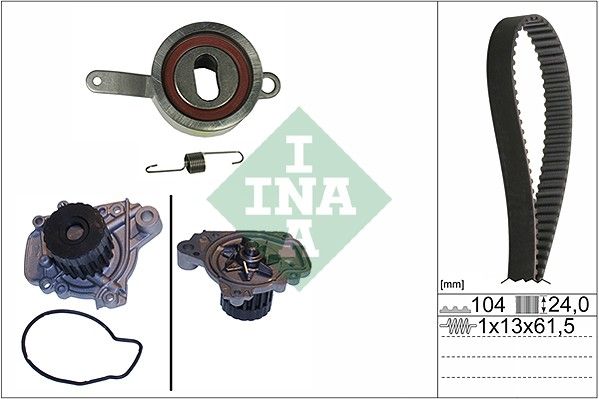 INA Timing Belt Kit & Water Pump 530031430 - image 2