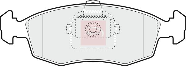 Apec Brake Pads Set PAD1112 - image 2