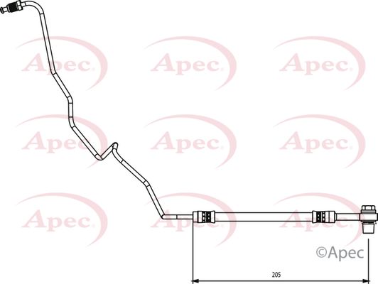 Apec Brake Hose HOS4136 - image 2