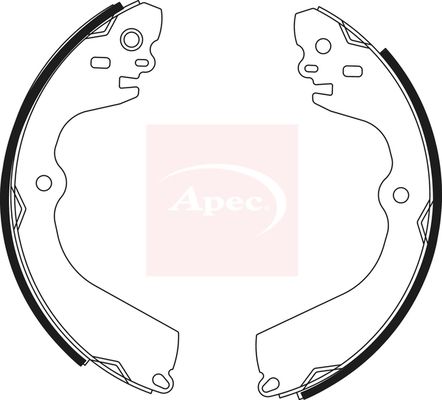 Apec Brake Shoes Set SHU800 - image 2