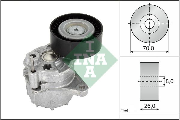 INA Drive Belt Tensioner Pulley 534048110 - image 2