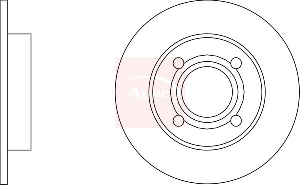 Apec Brake Disc DSK106 - image 2