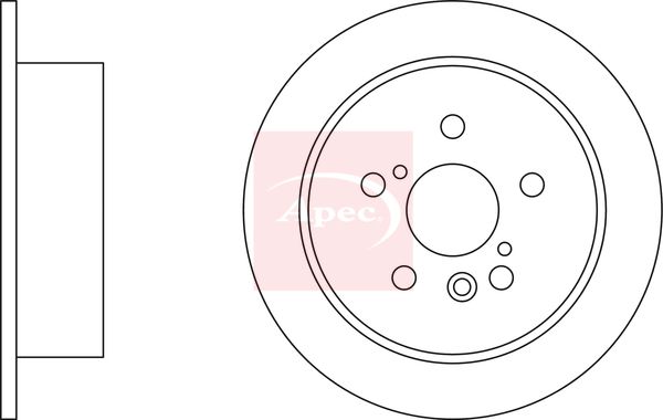 Apec Brake Disc DSK2581 - image 2